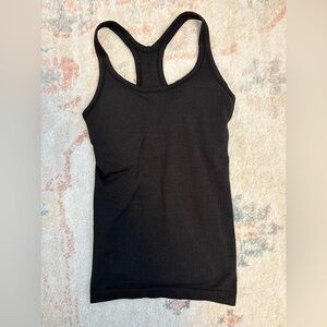 Lululemon Athletica Black Fitted Sleeveless Tank Top